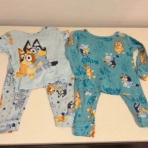 Bluey 4 Piece Pajama Set Lot 2T Unisex Girls or Boys